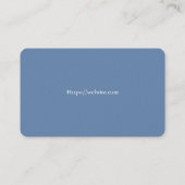 Carte de visite professionnelle modèle blanc de ba (Dos)