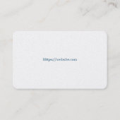 Carte de visite professionnelle modèle blanc de ba (Dos)