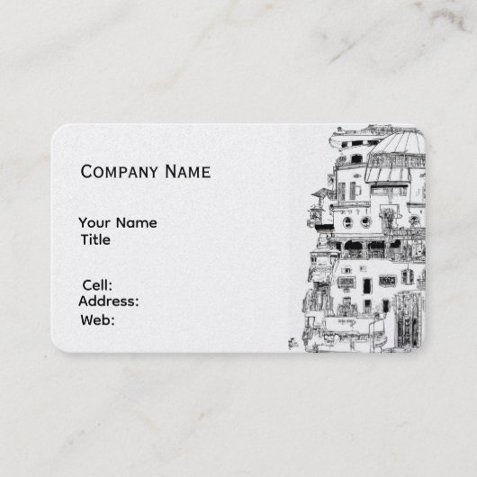Carte de visite professionnelle modèle blanc de ba (Devant)