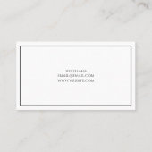 Carte de visite professionnelle moderne (Dos)