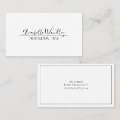 Carte de visite professionnelle moderne (Devant / Derrière)