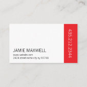 Carte de visite professionnelle moderne (Dos)