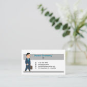 Carte de visite professionnelle moderne  (Debout devant)
