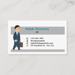Carte de visite professionnelle moderne