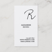 Carte de visite professionnelle moderne (Dos)