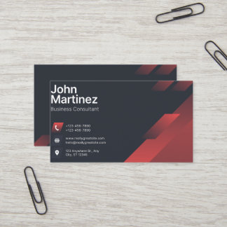 Carte de visite professionnelle moderne abstraite 