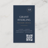 Carte de visite professionnelle moderne avec code (Devant)
