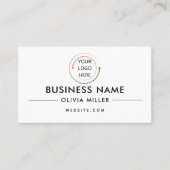 Carte de visite professionnelle moderne avec code  (Devant)