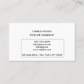 Carte de visite professionnelle moderne avec code  (Dos)