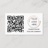 Carte de visite professionnelle moderne avec code  (Devant)