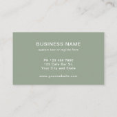 Carte de visite professionnelle moderne avec logo  (Dos)
