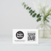 Carte de visite professionnelle moderne avec logo (Debout devant)