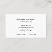 Carte de visite professionnelle moderne avec logo (Dos)