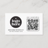 Carte de visite professionnelle moderne avec logo (Devant)