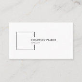 Carte de visite professionnelle moderne avec QR co (Devant)