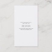 Carte De Visite Professionnelle Moderne Écran à cheveux manuscrit (Dos)