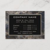 Carte de visite professionnelle moderne en marbre (Dos)