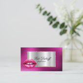 Carte De Visite Professionnelle Moderne Entreprise Brosses Argent (Debout devant)