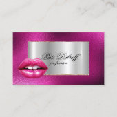 Carte De Visite Professionnelle Moderne Entreprise Brosses Argent (Devant)