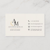 Carte de visite professionnelle moderne et minimal (Dos)