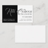 Carte de visite professionnelle moderne et minimal (Devant / Derrière)