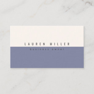 Carte de visite professionnelle moderne indigo et