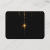 Carte de visite professionnelle moderne luxe noir (Dos)