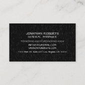 Carte de Visite Professionnelle Moderne Minimalist (Dos)