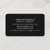 Carte de Visite Professionnelle Moderne Minimalist (Dos)