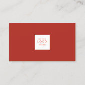 Carte de visite professionnelle moderne minimalist (Dos)