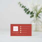 Carte de visite professionnelle moderne minimalist (Debout devant)
