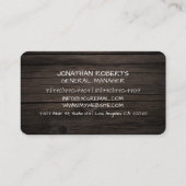 Carte de visite professionnelle moderne minimalist (Dos)