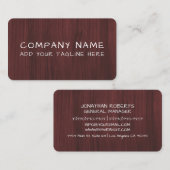 Carte de Visite Professionnelle Moderne Minimalist (Devant / Derrière)