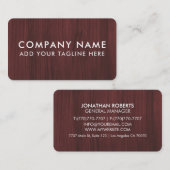 Carte de Visite Professionnelle Moderne Minimalist (Devant / Derrière)