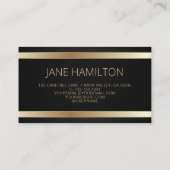 Carte de visite professionnelle moderne or code QR (Dos)