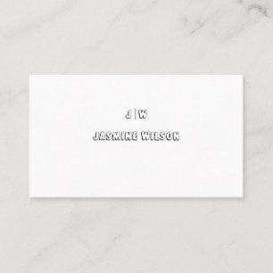 Carte de visite professionnelle moderne personnali
