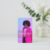 Carte de visite professionnelle moderne verticale (Debout devant)