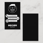 Carte de visite professionnelle nerd de technicien (Devant / Derrière)