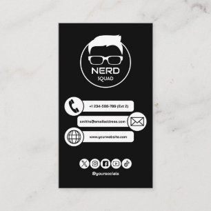 Carte de visite professionnelle nerd de technicien