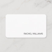 Carte de visite professionnelle noire et blanche m (Devant)