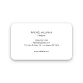 Carte de visite professionnelle noire et blanche m