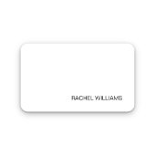 Carte de visite professionnelle noire et blanche m