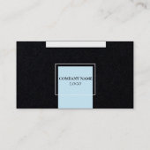 Carte de visite professionnelle noire Premium (Dos)