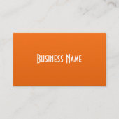 Carte de visite professionnelle orange (Devant)