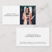 Carte de visite professionnelle photo de consultan (Devant / Derrière)