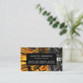 Carte de visite professionnelle photo simple noir (Debout devant)