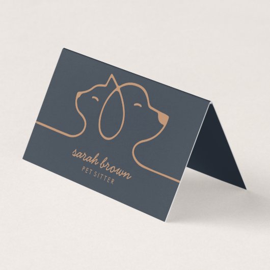 Carte de visite professionnelle pour animaux de co (Devant)