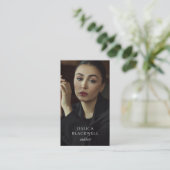 Carte de visite professionnelle pour auteur écriva (Debout devant)