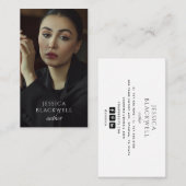 Carte de visite professionnelle pour auteur écriva (Devant / Derrière)