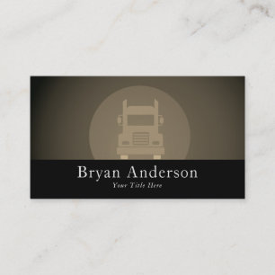 Carte de visite professionnelle pour chauffeur de